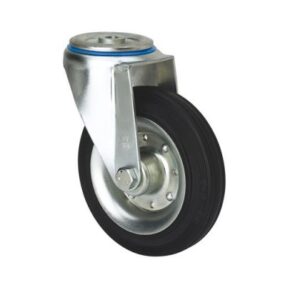 Rueda goma giratoria  Alex diametro 100 mm. modelo 2-1390