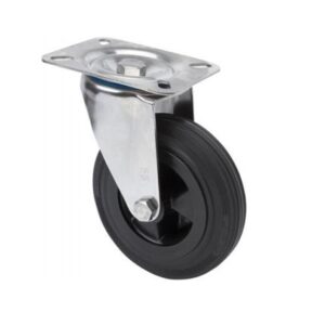 Rueda goma giratoria  Alex diametro 200 mm. modelo 2-1188