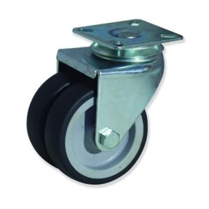 Rueda giratoria caucho Gayner diametro 50 mm. BDPG2 050 PCL2 codigo 29-224