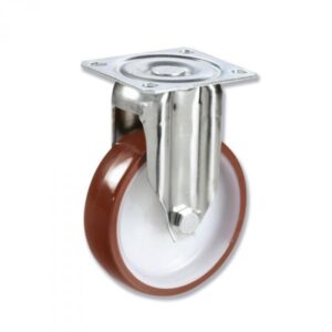 Rueda fija poliuretano Gayner diametro 100 mm. BIPF3 100 NPL3 codigo 33-95/4