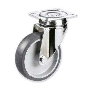 Rueda giratoria caucho Gayner diametro 63 mm. BIPG3 060 PCL3 codigo 33-94/06