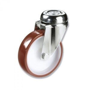 Rueda giratoria poliuretano Gayner diametro 100 mm. BITG3 100 NPL3 codigo 33-84/4