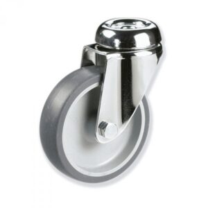 Rueda giratoria caucho Gayner diametro 125 mm. BITG3 125 PCL3 codigo 33-84/54