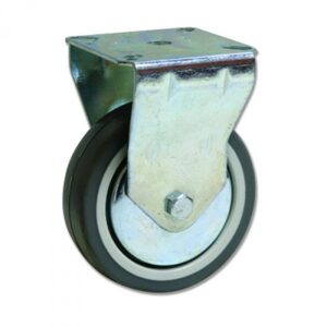 Rueda fija caucho Gayner diametro 100 mm. BPF2 100 PCL2 codigo 28-177