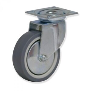 Rueda giratoria caucho Gayner diametro 60 mm. BPG2 060 PCL2 codigo 28-166 - Imagen 1