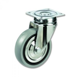 Rueda giratoria caucho Gayner diametro 100 mm. BPG3 100 PCL3 codigo 33-80/16