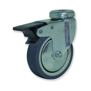 Rueda giratoria con freno caucho Gayner diametro 50 mm. BTG2 050 PCL2-FD codigo 28-104-FD - Imagen 1