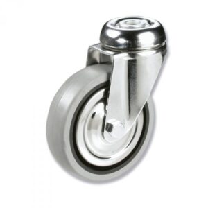 Rueda giratoria caucho Gayner diametro 125 mm. BTG3 125 PCL3 codigo 33-72/2 - Imagen 1
