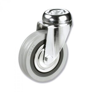 Rueda giratoria goma Gayner diametro 80 mm. BTG3 080 PGL3 codigo 33-68