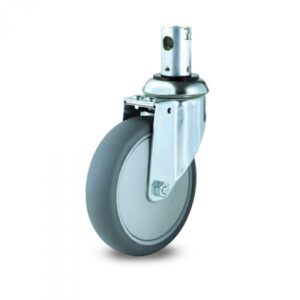 Rueda giratoria poliuretano Gayner diametro 100 mm. RTG4 100 PPB4 codigo 34-012