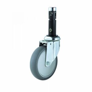 Rueda giratoria poliuretano Gayner diametro 125 mm. RPG4 125 PPB4 codigo 34-024