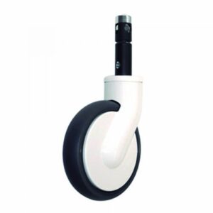 Rueda giratoria con freno nylon Gayner diametro 125 mm. MTG4 125 NYB4-FD codigo 34-084/902-FD - Imagen 1