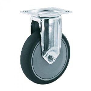 Rueda giratoria caucho Gayner diametro 80 mm. MTG4 080 PCEB4 codigo 34-080/03 - Imagen 1