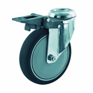 Rueda giratoria con freno freno Gayner diametro 50 mm. BTG3 050 NYL3-FD codigo 33-66/2-FD