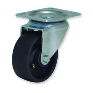 Rueda giratoria con freno nylon Gayner diametro 100 mm. FITG4 100 NYX4-FD codigo 34-900/08-FD