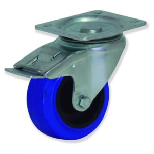 Rueda giratoria con freno caucho Gayner diametro 100 mm. FPG4 100 NCR4-FD codigo 34-724-FD - Imagen 1