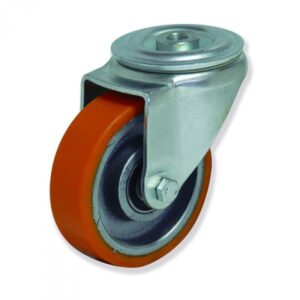 Rueda giratoria poliuretano Gayner diametro 100 mm. FTG4 100 HPB4 codigo 34-638/4 - Imagen 1