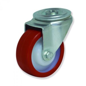 Rueda giratoria poliuretano Gayner diametro 80 mm. FTG4 080 NPB5 codigo 34-618/2