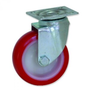 Rueda giratoria poliuretano Gayner diametro 80 mm. GPG1 080 NPL1 codigo 25-180