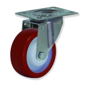 Rueda giratoria poliuretano Gayner diametro 125 mm. MIPG4 125 NPL4 codigo 34-102/56
