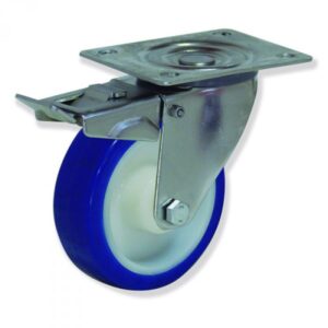 Rueda giratoria con freno superlast Gayner diametro 125 mm. MIPG4 125 NSL4-FD codigo 34-102/60-FD