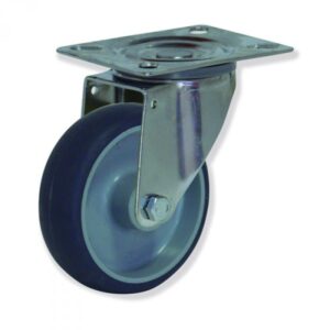 Rueda giratoria caucho Gayner diametro 125 mm. MIPG4 125 PCL4 codigo 34-102/41