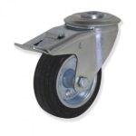 Rueda giratoria con freno goma Gayner diametro 100 mm. MTG4 100 EGR4-FD codigo 34-082/18-FD