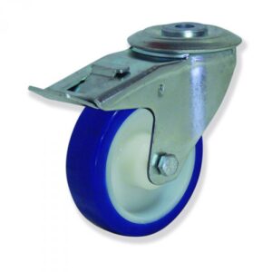 Rueda giratoria con freno superlast Gayner diametro 125 mm. MTG4 125 NSL4-FD codigo 34-084/72-FD