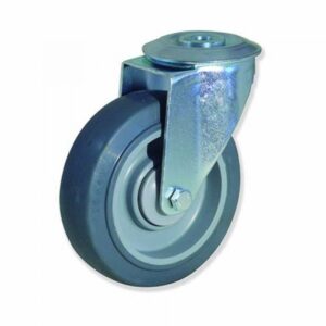 Rueda giratoria caucho Gayner diametro 100 mm. MTG4 100 PCEB4 codigo 34-082/12