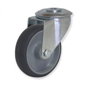 Rueda giratoria caucho Gayner diametro 100 mm. MTG4 100 PCL4 codigo 34-082/10