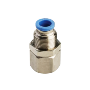 Racor pasamuros recto tubo hembra D-8 1/4" Sang-A PMF 08-02