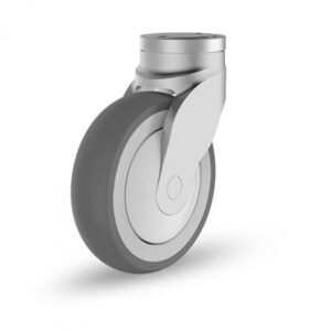 Rueda giratoria caucho Gayner diametro 100 mm. SNTG3 100 PSB3 codigo 33-980/2