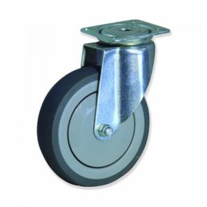 Rueda giratoria caucho Gayner diametro 125 mm. SPG3 125 PSB3 codigo 33-976