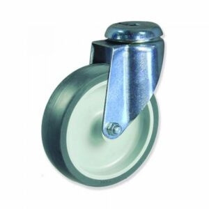 Rueda giratoria caucho Gayner diametro 125 mm. STG3 125 PSL3 codigo 33-964