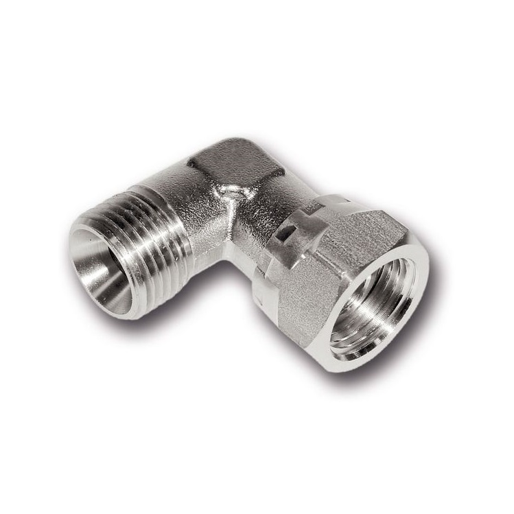 ADAPTADOR CODO 90° MACHO-HEMBRA BSP CONO 60°