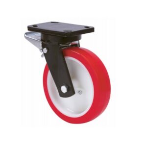 Rueda poliuretano giratoria con freno Alex diametro 150 mm. modelo 2-1528