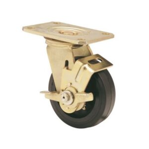 Rueda goma giratoria con freno Alex diametro 125 mm. modelo 4-1194 - Imagen 1