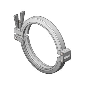 Abrazadera clamp DIN-32676 1"+1-1/2"-DN-25/32/40 - Imagen 2