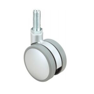 Rueda PVC giratoria  Alex diametro 75 mm. modelo 1-0622
