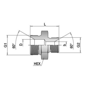 Machón hidráulico a/inox. A-316L 1-1/4"-2" BSP - Imagen 2