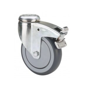 Rueda goma giratoria con freno Alex diametro 100 mm. modelo TW0067 - Imagen 1