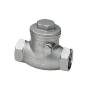 Valvula de retención a clapeta oscilante a/inox. A-316 con rosca 2" PN-16 - Imagen 1