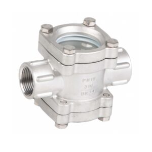 Mirilla de turbulencia doble cristal a/inox. A-316 con rosca 2" PN-16 - Imagen 1