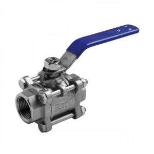 Valvula de esfera 3 piezas paso total a/inox. A-316 con rosca 3" PN-63 - Imagen 1