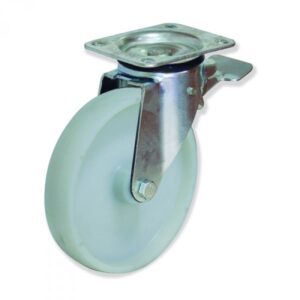 Rueda giratoria con freno nylon Gayner diametro 125 mm. MPG5 125 NYB6-FD codigo 35-004-FD - Imagen 1