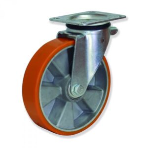 Rueda giratoria poliuretano Gayner diametro 200 mm. MPG5 200 APB5 codigo 35-048/12