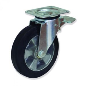 Rueda giratoria con freno caucho Gayner diametro 250 mm. MPG5 250 ACB5-FD codigo 35-058/44-FD - Imagen 1