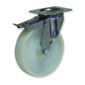 Rueda giratoria con freno nylon Gayner diametro 200 mm. MIPG5 200 NYL4-FD codigo 35-374-FD - Imagen 1