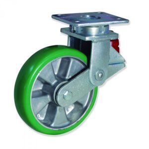 Rueda giratoria poliuretano Gayner diametro 200 mm. HAPG6 200 AEBB5 codigo 36-786