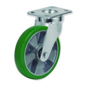 Rueda giratoria poliuretano Gayner diametro 160 mm. QPG6 160 AEBB5 codigo 36-842 - Imagen 1